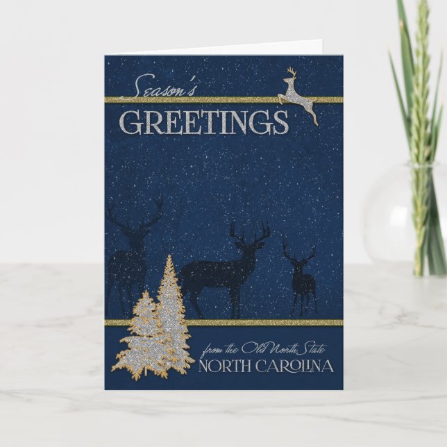 from North Carolina The Old North State Christmas Holiday Card (Front)