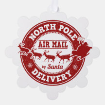 From North Pole Delivery Christmas Gift ornament