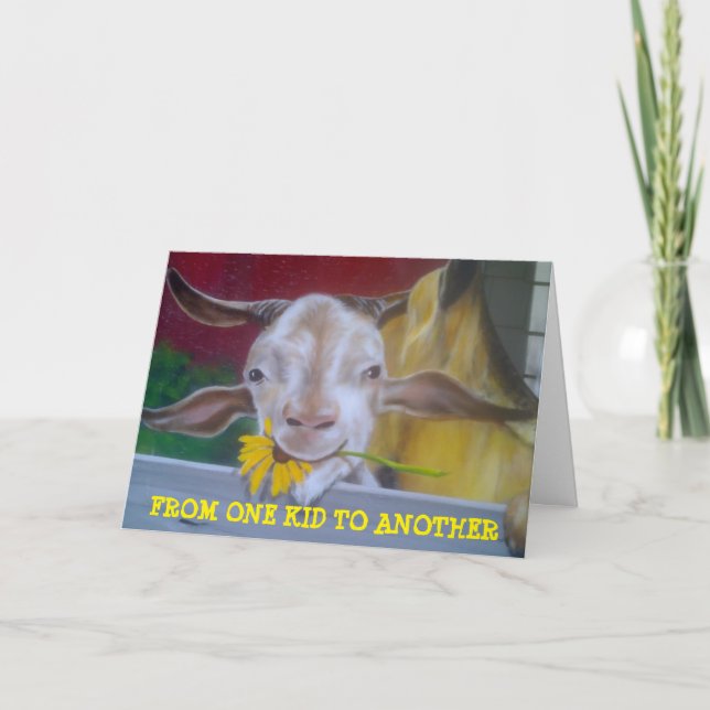 FROM ONE "ADULT" KID TO ANOTHER BIRTHDAY CARD (Front)