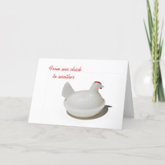From one chick to another card