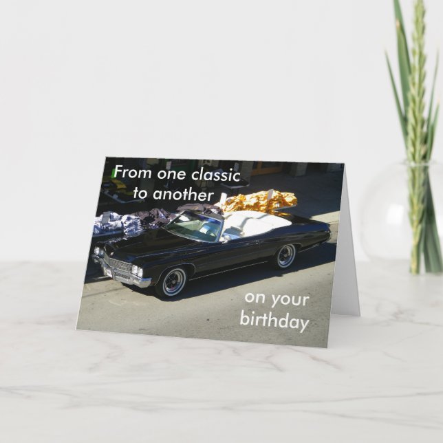 FROM ONE CLASSIC TO ANOTHER CARD (Front)