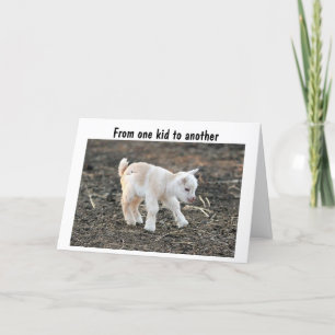 FROM ONE KID TO ANTOTHER HAPPY BIRTHDAY CARD