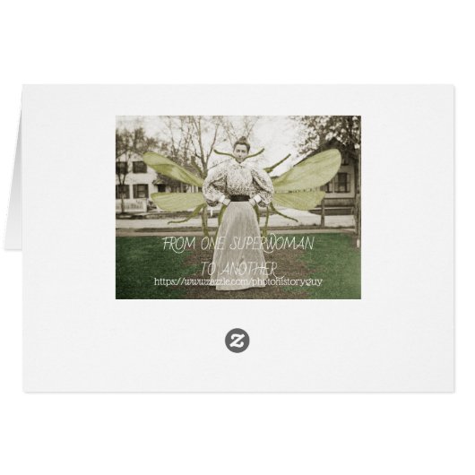 FROM ONE SUPERWOMAN TO ANOTHER 1890 FLYING WOMAN (Back Horizontal)