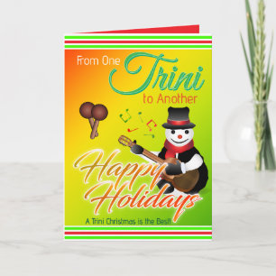 From One Trini to Another Tropical Christmas Holiday Card