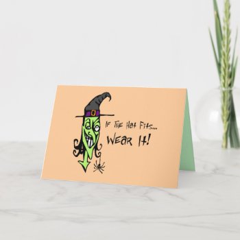 From One Witch To Another Halloween Card by mariannegilliand at Zazzle