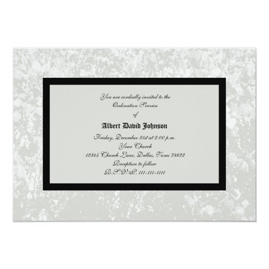 From Ordainee to be Classic Ordination Invitation