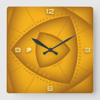 From Order Comes Freedom Square Wall Clock