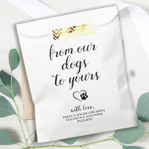 From Our Dogs Doggie Bag Dog Treat Wedding Favors