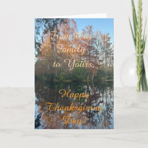 From Our Family to Yours, Thanksgiving Card
