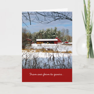 From Our Farm to Yours, Christmas Greeting Card