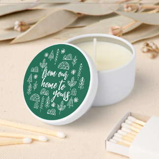 From Our Home Christmas Scandinavian Mini Candle Favors