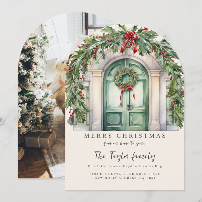 From Our Home to Yours Christmas Holiday Card (Front/Back)