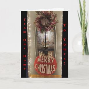 From Our Home To Yours Christmas INSERT PHOT Holiday Card
