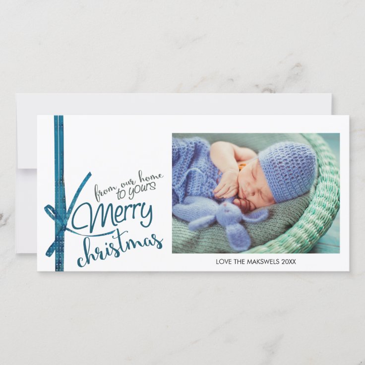 From Our Home To Yours Merry Christmas Photo Card | Zazzle