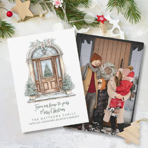 From Our House To Yours Custom Photo Christmas Holiday Card