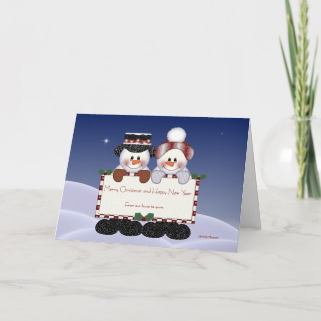 From our house to yours holiday card (Front)