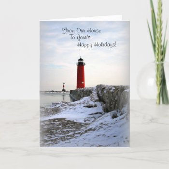 "from Our House To Your's Holiday Card by kkphoto1 at Zazzle