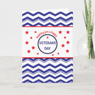 From Our House to Yours on Veterans Day Letterpress Thank You Card