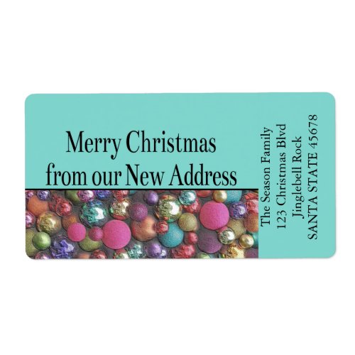 From our new Address Colored ornaments Label
