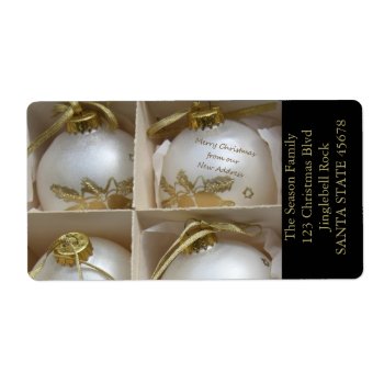 From Our New Address Ornaments Label by PortoSabbiaNatale at Zazzle