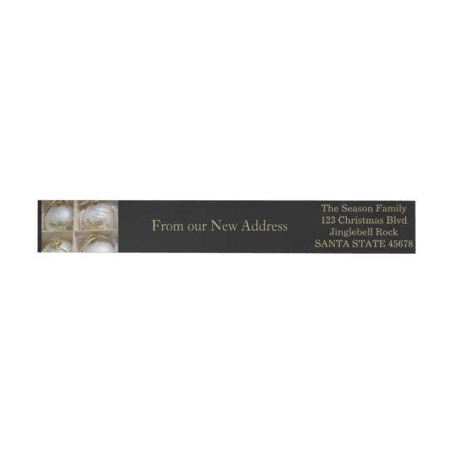 From our new Address Ornaments Wrap Around Label (Individual)