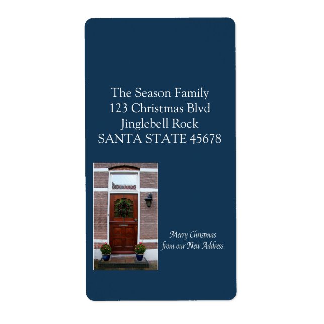 From our new Home Christmas Wreath Label (Front)