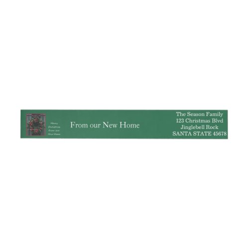 From our new Home Christmas Wreath Wrap Around Label