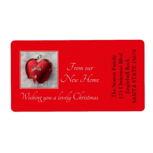 From our new Home Heart ornaments Label