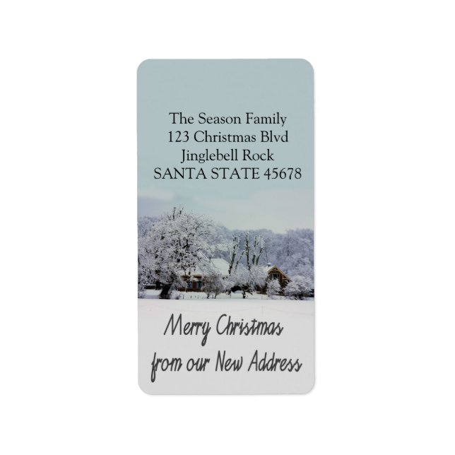 From our new Home Winter wonderland Label (Front)