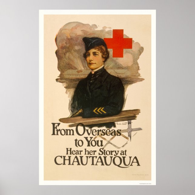 From Overseas to you--Hear her Story at Chautauqua Poster (Front)