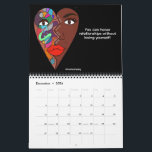 From Pain 2 Painting Calendar 2026<br><div class="desc">This calendar is a year-long companion for healing, reflection, and transformation. Each month invites you to slow down, reconnect w/ yourself and move w/ intention through life's seasons. Featuring encouraging affirmations and original artwork, this calendar is designed to support emotional wellness, self-awareness and growth. One day at a time!</div>