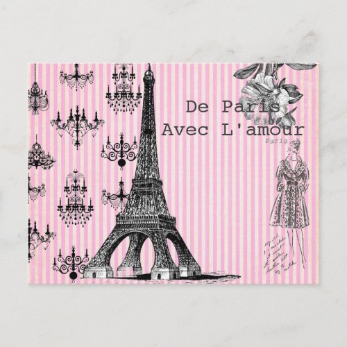 From Paris With Love Postcard