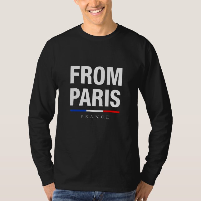 From Paris With Pride Illustration  Graphic Design T-Shirt (Front)