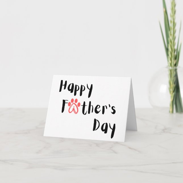 From Pet | Happy Father's Day  Holiday Card (Front)