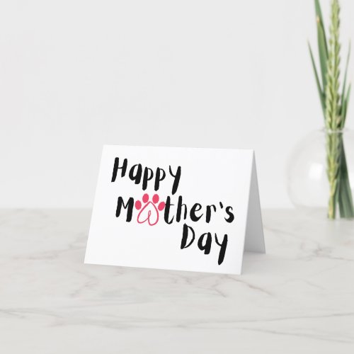 From Pet  Happy Mothers Day  Holiday Card