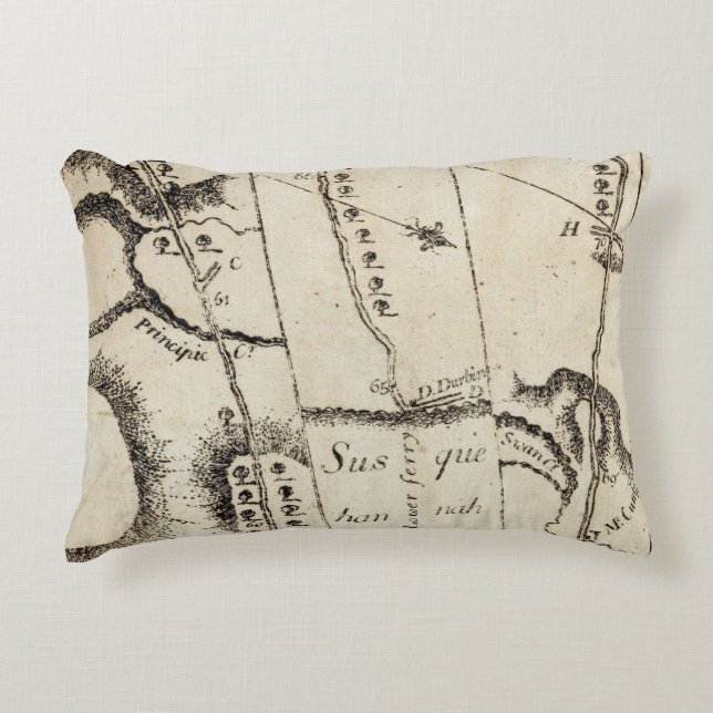From Philadelphia to Annapolis Md 56 Accent Pillow (Front)