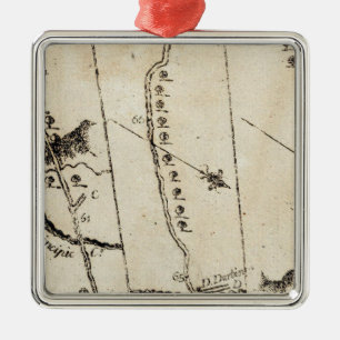 From Philadelphia to Annapolis Md 56 Metal Ornament