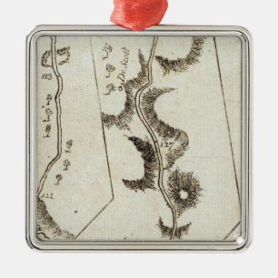 From Philadelphia to Annapolis Md 61 Metal Ornament