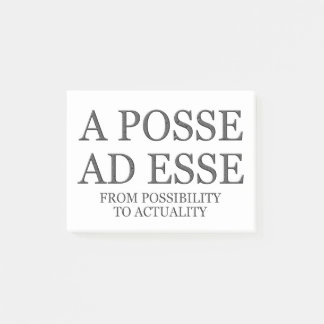 From Possibility To Actuality - Dark Post-it Notes