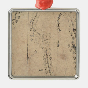 From Poughkeepsie to Albany 25 Metal Ornament