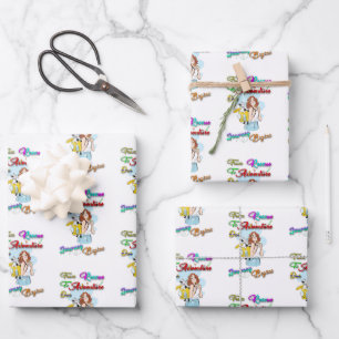 From Rescue To Adventure Our Journey Begins Paws Wrapping Paper Sheets