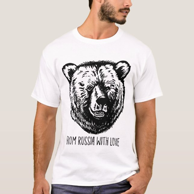 From Russia With Love Bear Putin T-Shirt (Front)