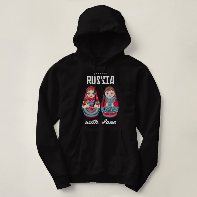 From Russia with Love Matryoshka Souvenir Nesting  Hoodie (Design Front)