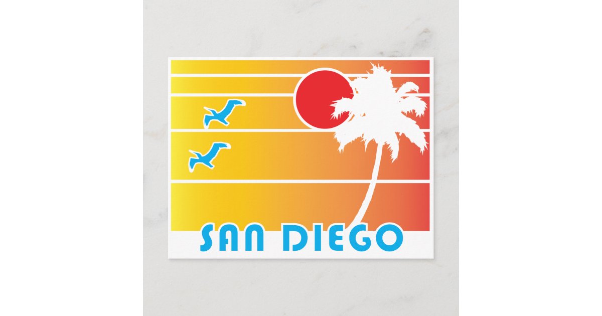 From San Diego California - Vintage Style Postcard | Zazzle