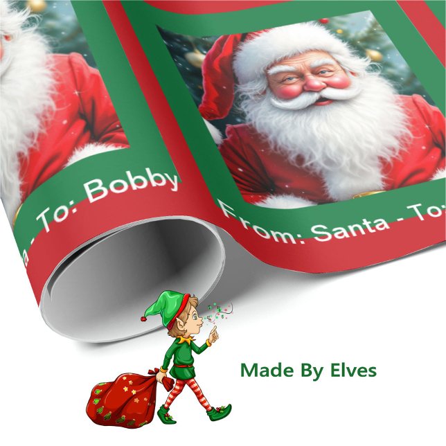 From Santa Add Child's Name a Personal Christmas Wrapping Paper (Creator Uploaded)