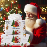 From Santa Child's Name Christmas Wrapping Paper<br><div class="desc">Merry Christmas from Santa Claus. Add your child's name or a whole new message.</div>