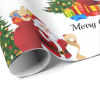 Child's NAME From Santa Claus Classic Christmas Wrapping Paper