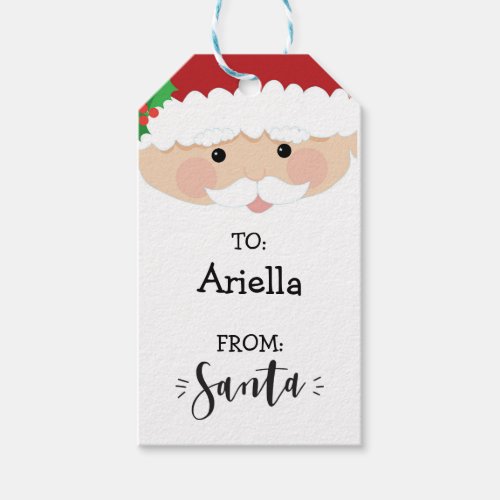 From Santa Christmas Gift Tag