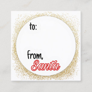 From Santa Christmas Gifts Tags