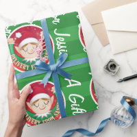 from santa, with love red wrapping paper | Zazzle